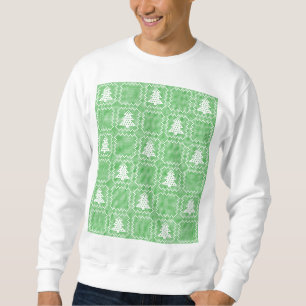 Sweatshirt Cosy sapin de Noël affreux pull à damiers motif