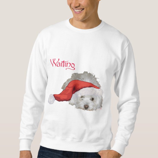 Sweatshirt Coton de Tulear - En attente (Devant)