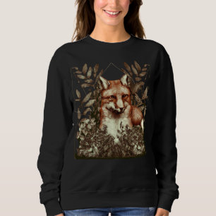Sweatshirt Cottagecore Fox Vintage