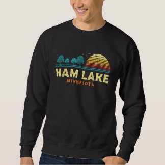 Sweatshirt Coucher de soleil aux conifères Forêt du lac Ham M