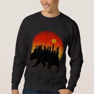 Sweatshirt Coucher de soleil ours ville