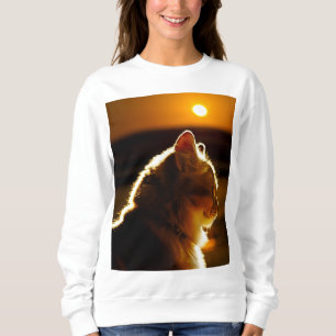 Sweatshirt Coucher du soleil de chats