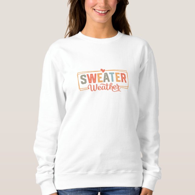 Sweatshirt Couleur de chute du temps doux (Devant)