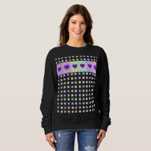 Couleurs pastel & coeurs violets battre