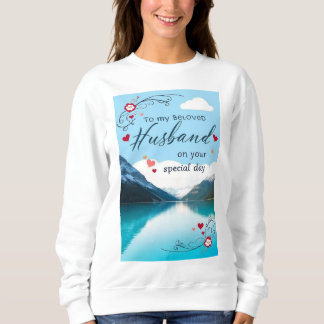 Sweatshirt couleurs romantiques comme bleu clair et pastels d