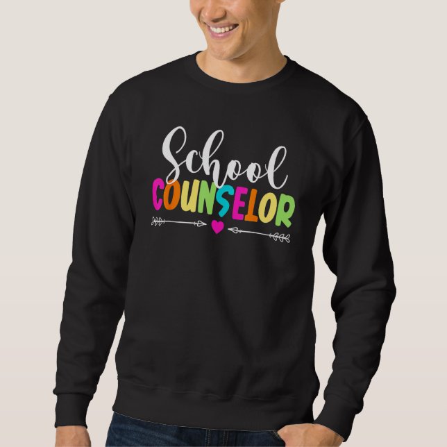 Sweatshirt Counselor Squad Teacher  Back To School (Devant)