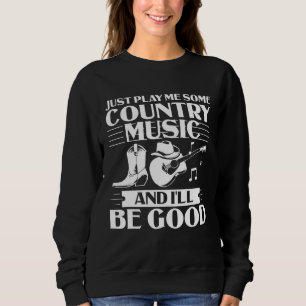 Sweatshirt Country Music Outfit Pays Chanson Enseignant Pays