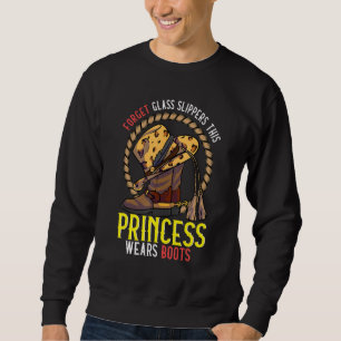 Sweatshirt Country Music Princess Cowgirl Boots Rodeo Princes