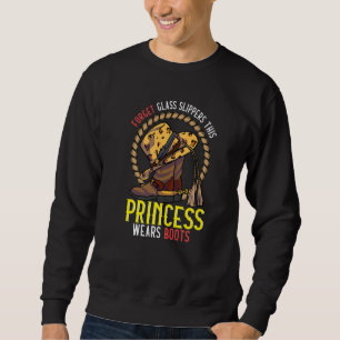 Sweatshirt Country Music Princess Cowgirl Boots Rodeo Princes