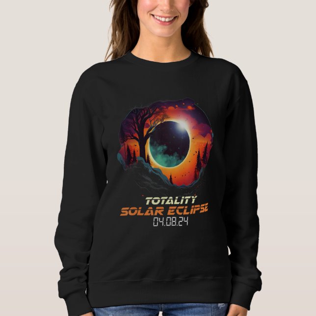 Sweatshirt Countryside Total Solar Eclipse 2024 Totality (Devant)