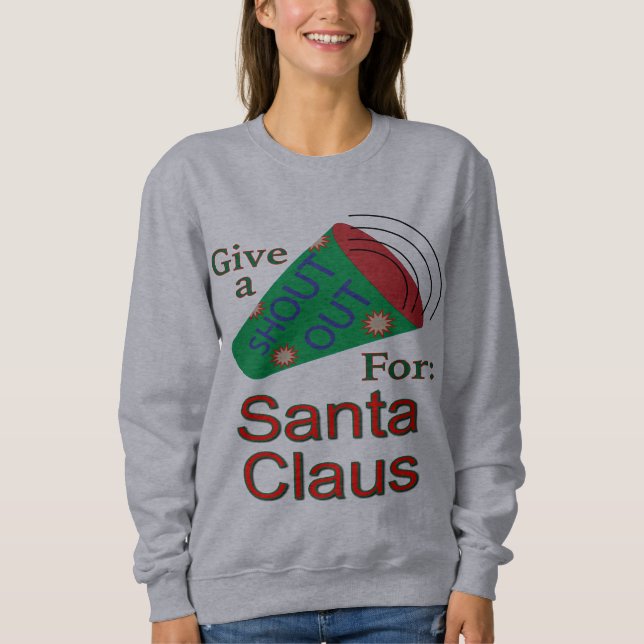 Sweatshirt Coup de chapeau pour le Père Noël (Devant)