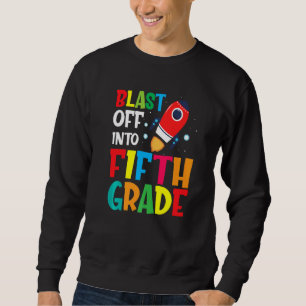 Sweatshirt Coup De Feu En 5E Année Premier Jour D'École Enfan