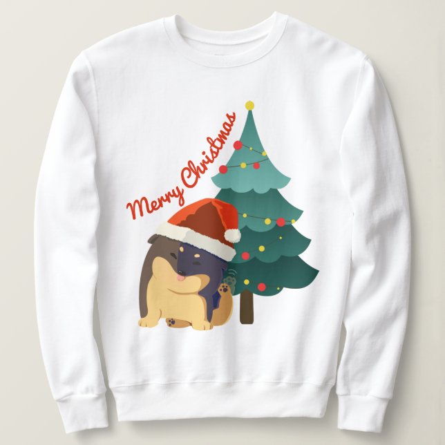 Sweatshirt Coupe de Noël (Design devant)