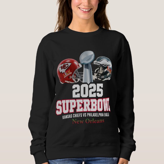 Sweatshirt Coupe du Super Bowl 2025 (Devant)