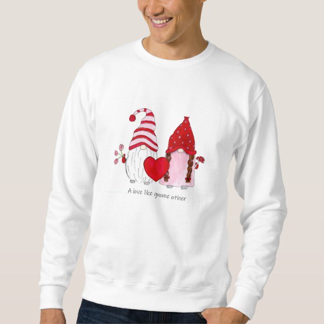 Sweatshirt couple de gnome Un amour comme un autre (Devant)
