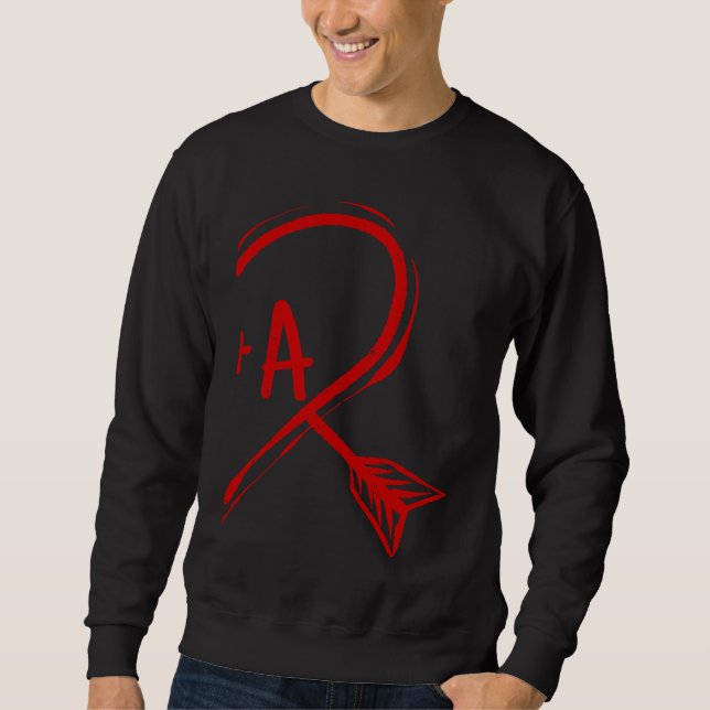Sweatshirt Couple Valentine Heart for Him A 2023 Happy Valent (Devant)