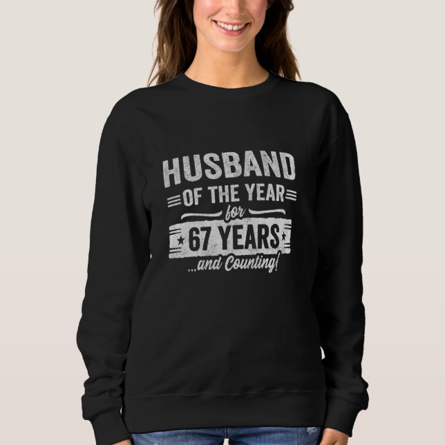 Sweatshirt Couples Married 67 Years - Husband 67th Wedding An (Devant)