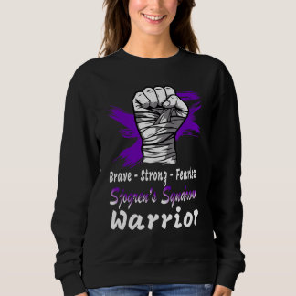 Sweatshirt Courageux fort sans peur Sjogrenu2019s syndrome Wa