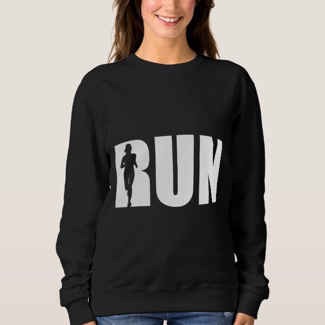 Sweatshirt Courant longue distance cadeau 7A3Ab (Devant)