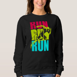 Sweatshirt Coureur Homme Graphique Coureur De Pays Ou Jogge