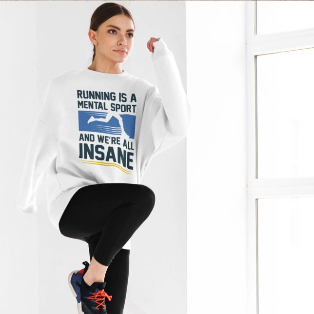 Sweatshirt Courir fou (Créateur téléchargé)