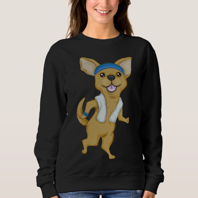 Sweatshirt Courir le Chihuahua (Devant)