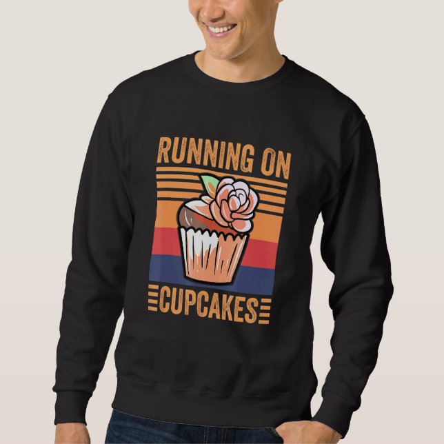 Sweatshirt Courir Sur Les Cupcakes - Cupcake (Devant)
