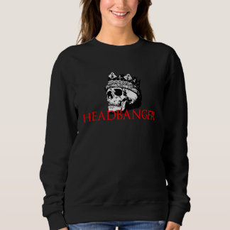 SWEATSHIRT COURONNE CRÂNE HEADBANGER