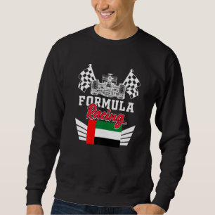Sweatshirt Course automobile d'Abu Dhabi Drapeau EAU Voiture 