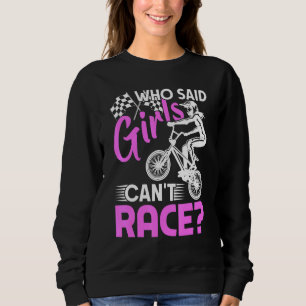 Sweatshirt Course Bmx Pour Les Filles Vélo Dirt