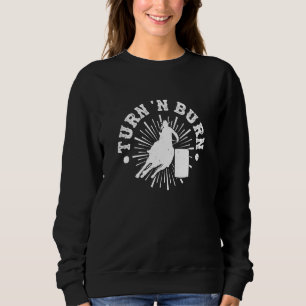 Sweatshirt Course De Barils Tournez N Brûler Cheval équitatio