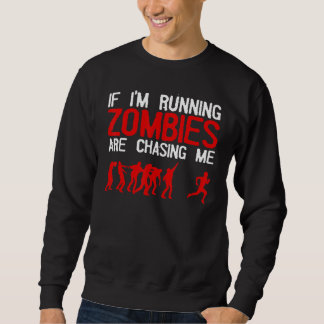 Sweatshirt Course de zombies pour hommes et femmes Halloween 