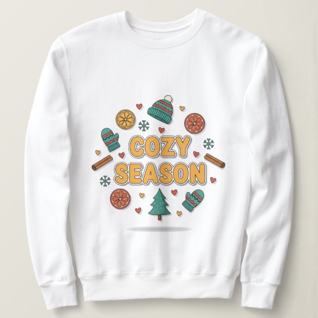 Sweatshirt Cozy Season Holiday Elements – Style B (Design devant)