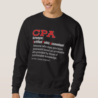 Sweatshirt CPA Definition Certified Public Accountant Account