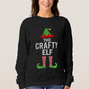 Sweatshirt Crafty Elf Matching Family Group Christmas Party P