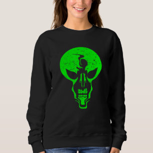 Sweatshirt Crâne Alien - Crâne d'alien vert effrayant - Effra