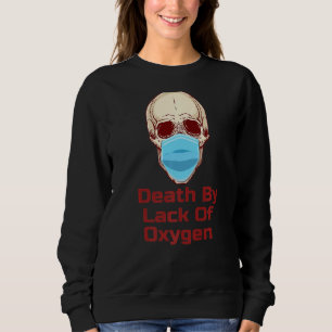 Sweatshirt Crâne dans le masque manque d'oxygène
