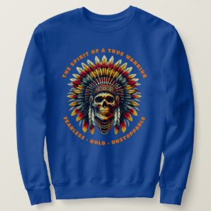 Sweatshirt Crâne de chef amérindien 