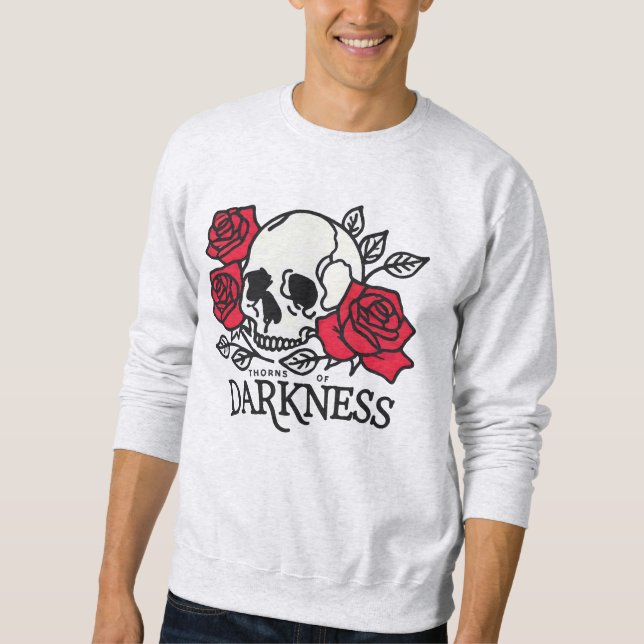 Sweatshirt Crâne et Rose (Devant)