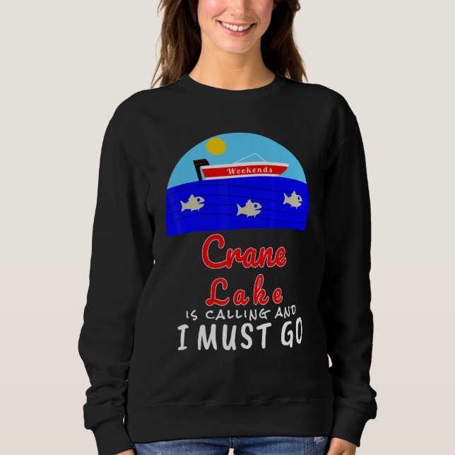 Sweatshirt Crane Lake Minnesota Souvenir (Devant)