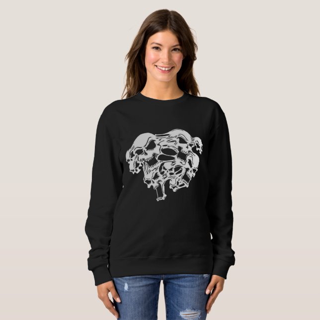 Sweatshirt Crâne mort (Devant entier)