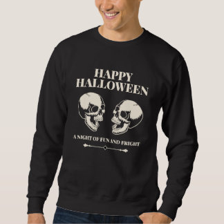 Sweatshirt Crânes hilares effrayants Joyeux Halloween