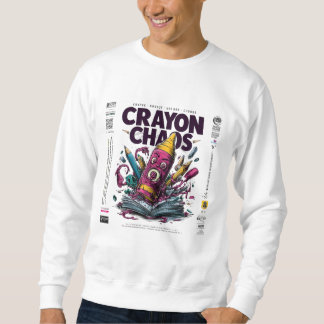 Sweatshirt Crayon Chaos Art – Trippy Melting Crayon Streetwea