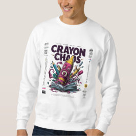 Sweatshirt Crayon Chaos Art – Vêtements de rue aux crayons fo