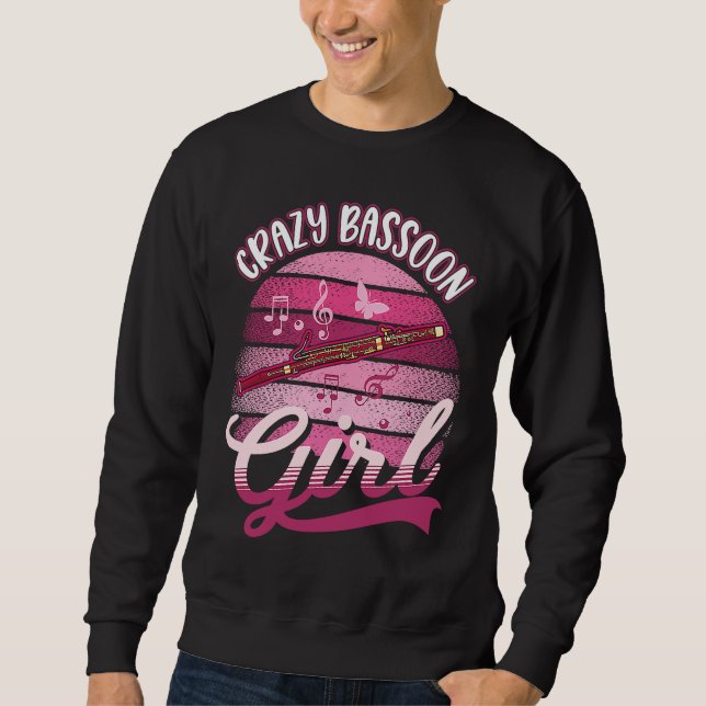 Sweatshirt Crazy Bassoon Girl (Devant)