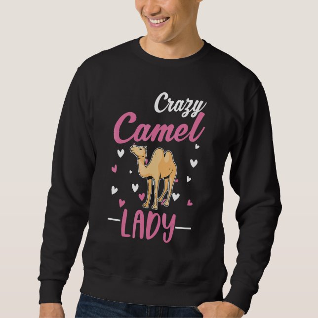 Sweatshirt Crazy Camel Lady Camel Girl (Devant)