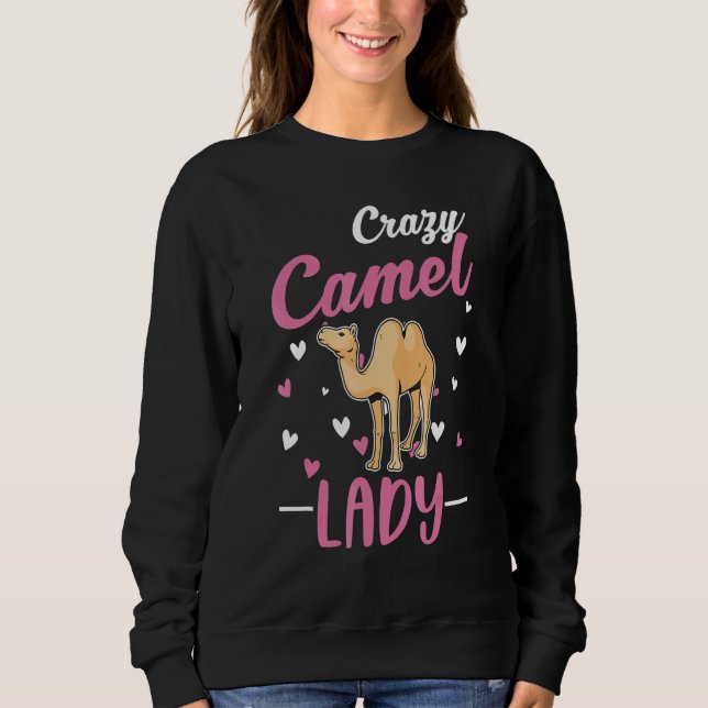 Sweatshirt Crazy Camel Lady Camel Girl (Devant)