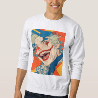 Sweatshirt Crazy Coloré Chaos Clown : Smile Like You Signifie