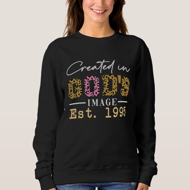 Sweatshirt Created in God's Image Established 1995 (Devant)
