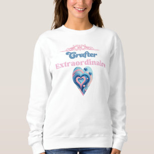 Sweatshirt Créateur Extraordinaire Typographie du Cœur